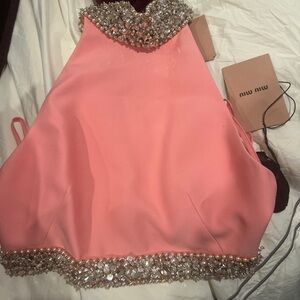 Miu Miu Crystal crop top $3k